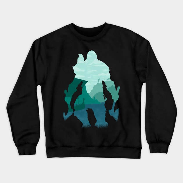 Valhalla Viking Crewneck Sweatshirt by AshStore